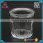 hot sale polygon clear glass milk /yogurt / bottle /jar 100ml