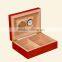 Red gloss Wooden humidor for men, customized accept