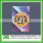 paper and plastic hang tag with Double inserts cotton thread
