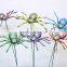 Pearl Powder 6 inch Plastic Spider Model Garden Sticks, Halloween Animal Decoration