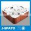 2013 New Product Made in China 3 Person Acrylic J-spato Outdoor Swim Whirlpool Spa