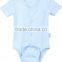 High quality organic cotton plain solid baby bodysuit romper