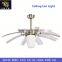 white ceiling fan light with led lamp fan pendant light fashion fan lamps modern brief fashion