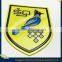 China factory manufacture embosssed rubber patch pvc rubber 3d patch with hook and loop backing