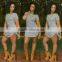 2016 Summer Sexy Club Dress Short Sleeve Split Bandage Bodycon Cheap O-Neck