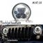 Chrome & Black 7 inch Round Led Headlight X type 7RD Demo and Review 7" Led Headlamp for Jeep Harley 7" General