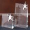 top quality sliver star crystal trophy