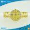 Charming crystal circle all golden plating bracelet woman watch