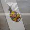 fashionable custom design epoxy pvc key chains for gifts/hot sale safe & non-toxic pvc key chains