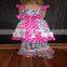 wholesale designer traditional girls floral ruffle boutique clothing