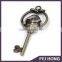 Custom Design With Santa Black Nickel Keychain Rings for Christmas