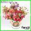 33 cm height 7 heads artificial peach blossom, artificial flower bouquet cheap wholesale