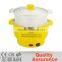 HHD electric stainless steel 3 piece multi-cookware set electric food steamer