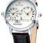 skone 9142 Double Quartz Movt quartz analog dual time watches