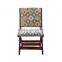Natural Furnish Wooden Upholstery Folding Chair