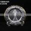 Wholesale clear glass charger plate with gold / silver plating edge for wedding