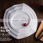 Wholesale white ceramic customize dinner round plate for wedding restaurant home