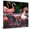 Inkjet Flamingo Printing Canvas Painting Art For Living Room DWYS16