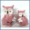Most popular animal figurine pink craft ceramic owl