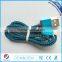 high quality weaving colorful 8p USB cable for iphone 5S 6 6p 6S