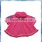 100% acrylic pink half sleeves knitted children poncho sweater