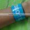 Custom made printing reflective pvc slap band , PVC snap bracelet