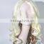 Long Multi Color White and Brown Wave Wig for Festival N318