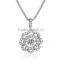 Silver Fashion Jewelry 2016 Dancing Stone Pendant Neckalce Women Jewelry SPG916W