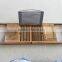 Eco-friendly popular design stainless steel smart bamboo shower caddy