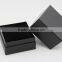 Cube Shape Luxury Black Watch Boxes WIth Pillow Cushion Inside