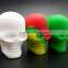 USA Canada FDA food grade 15ml matte finish non stick skull custom print silicone dab container