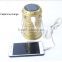 rechargeable solar power LED camping lantern with cellphone charge fuction