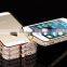 Rose Gold cover case bumper for iPhone 6 4.7 inch, metal diamond bumper case frame for i6