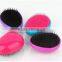 2016 My girl promotional hair extension colorful round hair brush, Tangle Detangling Brush