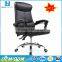 2016 popular PU material reclining office chair with foldable footrest
