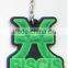 Free Sample design notes shape custom wood keychain colorful