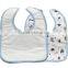 Waterproof Cotton Baby Bibs Plain White Softtextile