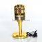 Home KTV Bluetooth 10 meters transfer metal material acoustic retro microphone Bluetooth speaker
