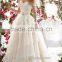 Romantic Puffy Tiered Ruffles Princess Wedding Dress 2016 New Fashion Hot Sale Sweetheart Crystal Sash Bridal Gown ML047