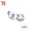 Top fashion 316L stainless steel cubic zircion hoop huggie earring