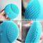 Silicone waterproof facial brush , silicone vibration facial massager