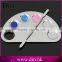 Stainless Steel Semicircle Makeup Palette Spatula Professional Makeup Tool