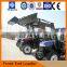 wheel tractor with front end loader and backhoe