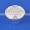 Round aluminium foil container