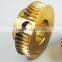 precision small micro brass worm gear by CNC machining