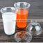 16oz transparent disposable plastic cup for beverage