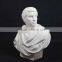 Fashion antique gypsum roman statue bust for display