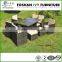 Cube outdoor rattan furniture wicker dining table and chairs