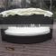 Leisure Poly Dog Bed Rattan Pet Bed With Canopy