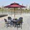 home garden aluminum casting dining table set furniture